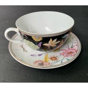 Grace Teaware Beautiful Unique Fine Porcelain Cup & Saucer